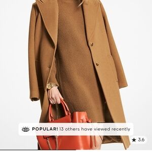 Michael Kors Tan Wool Coat
